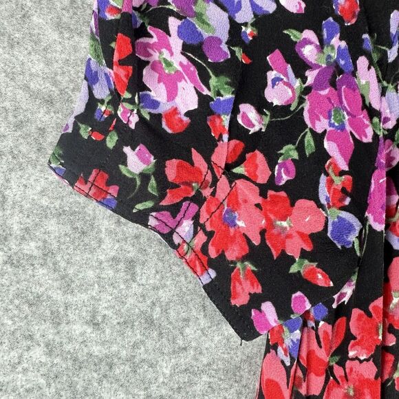 VTG Maggy London Maxi Dress Womens 6 Floral Prairie Romantic Y2K Whimsy Pockets - Picture 4 of 16